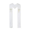 Autom Reversible Baptismal and Wedding Stole, White, One Size