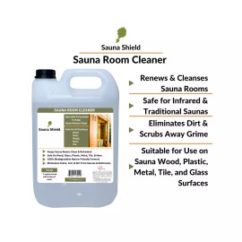 Sauna Shield Sauna Room/Wood Cleaner - Renews & Cleanses Sauna Rooms (5L)