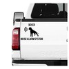 siviwonder Boxer Noise Alarm System Car Sticker Dog Film German