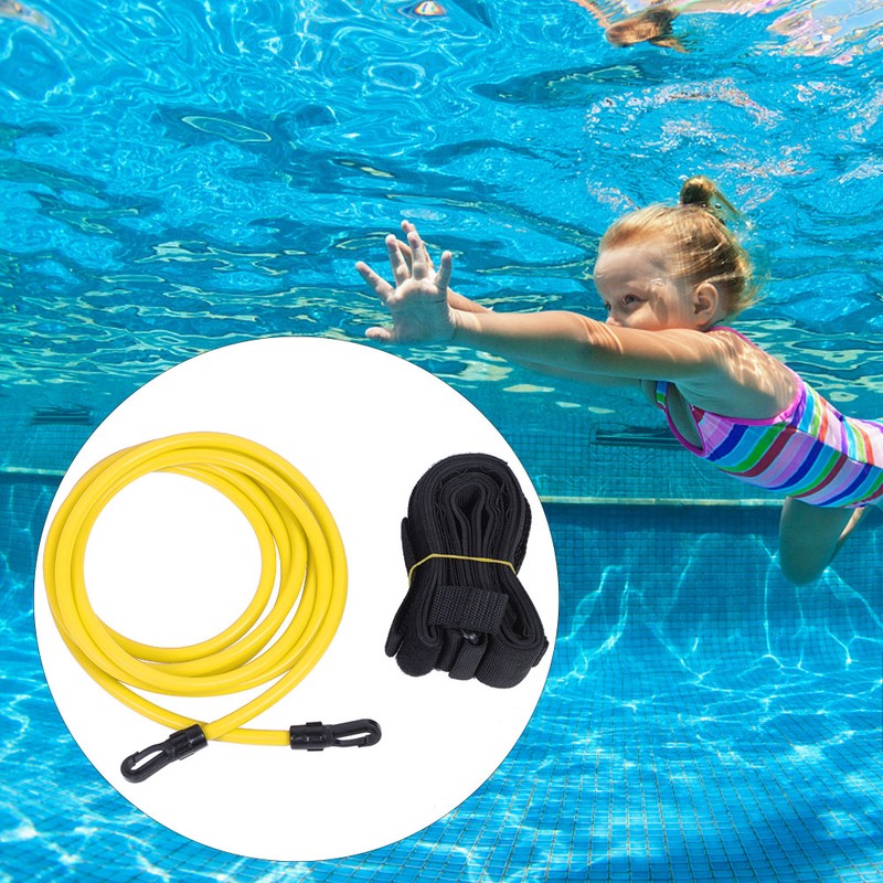 300cm Elastic Rope Swimming Training Belt Kit Resistance Training Equipment