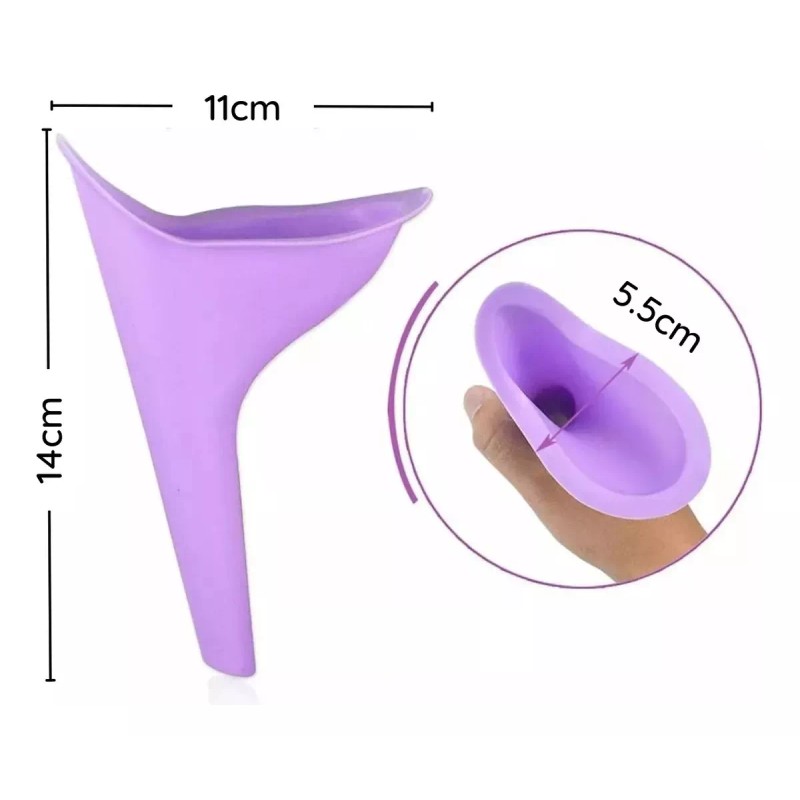 CL Embudo De Urinal Femenino Portátil Reusable Ecológica