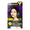 Ryoen Heukmobichaek Herbal Gray Hair Dye Cream, Black, 3-Application Pack D 2ea