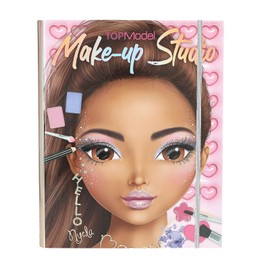 Depesche 13164 TOPModel - Cartella Creativa per Il Make-up, con Motivi di Modelli per l'autoprogettazione, incl. Palette per Il Trucco e pennelli