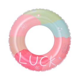 Float, O-type, For Children, Adults, Cute Rainbow, Vibrant Float, Rainbow with Handle, Swimming Ring, Swimming Ring, Bath, Beach, Travel, Summer Vacation, Leisure (Rainbow Pattern, 80# (No Handle)