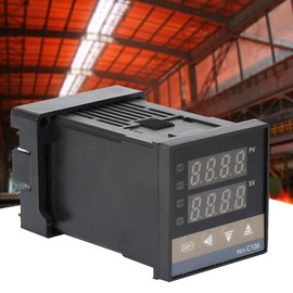 PID Digital Temperature Controller Relay Output REX C100FK02-M*AN PID Self Identification Clear Display Wide Measuring Range 0-400 ℃ Ideal for Temperature Control System for Vegetable Greenhouses,
