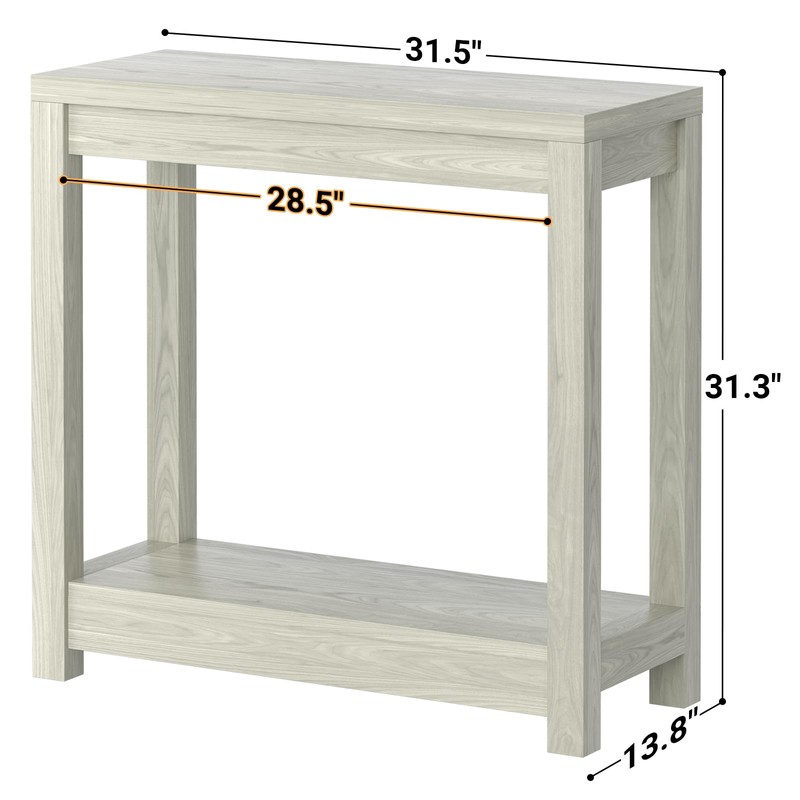 Besiost Small Farmhouse Wood Entryway Table Narrow Console Table with