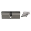 Profile Cylinder 90 mm 45/45 Single Locking Emergency and Danger