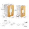 YAFFWA 2 Pack Trash Grocery Bag Holder Wall Mounted Design,