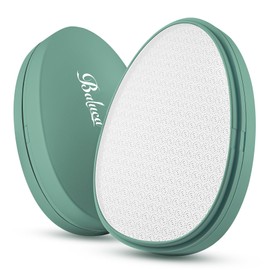 BALUCA Glass Foot File Callus Remover for Feet - Nano Glass Foot Scraper Scrubber Dead Skin Removal for Cracked Heels,Professional Pedicure Tool for Home, Salon, and Travel (Green)