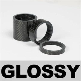 OG-EVKIN CS-001 Lightweight Carbon Headset Spacer 28.6mm Low Spacer Bike Spacer Stem Spacer Column Spacer Road Bike Mountain Bike Headset Spacer (Carbon, Gloss)
