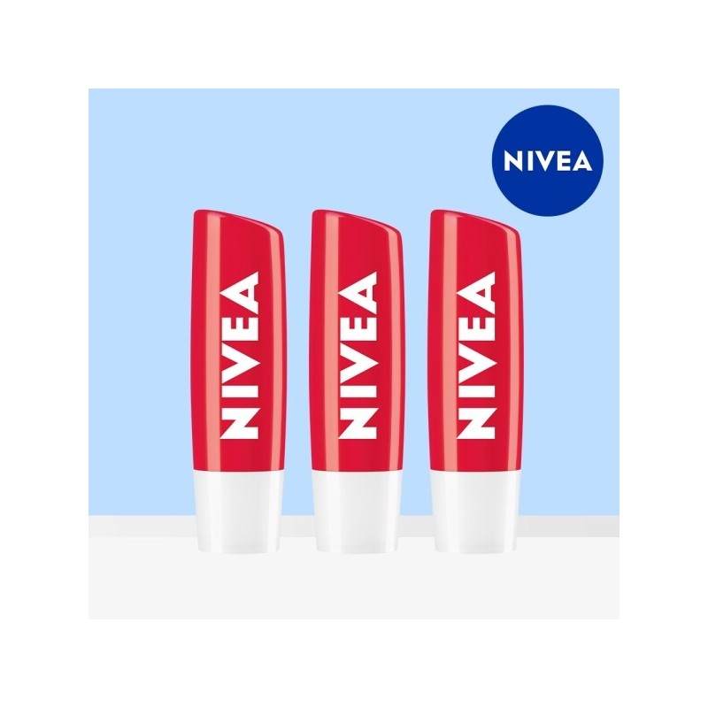 Nivea Lip Care Strawberry Shine 4.8g 3pcs / 니베아 립케어