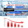 Cupohus Heated RV Water Hose 15FT,-45°F Freeze Protection Smart Thermostat