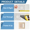 PATIKIL 5x5 Inch Self-Adhesive Access Panel, 2Pcs ABS Plumbing Access