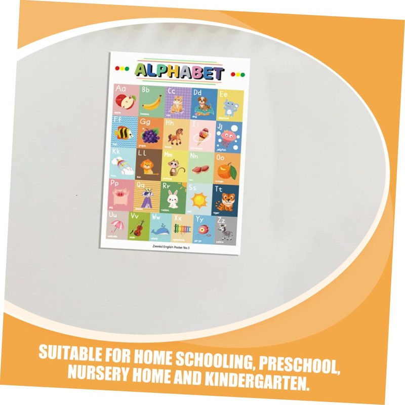 DOITOOL 12 Sheets English Learning Posters for Vibrant Educational Charts