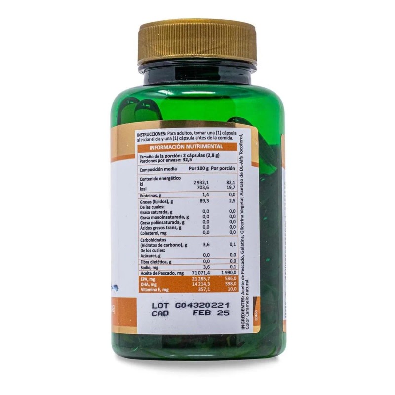 Omega 3 Aceite Pescado 65 Caps 1.35 G Aceite De