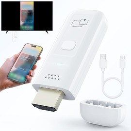 1080P Wireless HDMI Display Adapter,2.4G & 5G Wireless HDMI Screen Mirroring Adapter Extender from Smartphone,Laptop to HDTV/Monitor/Projector,Plug & Play,WiFi Display Dongle Support Airplay/Mircast