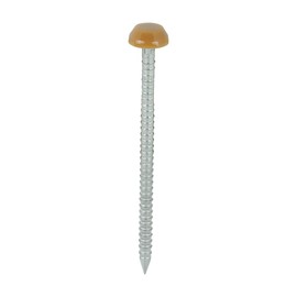 Oak 40mm Poly Top Pins (Pack of 50) UPVC Nails Polymer