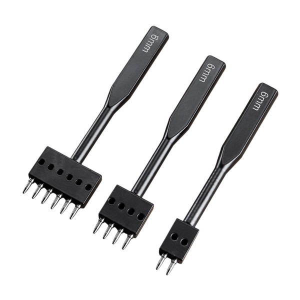 Colcolo Prong Punch Set Leathercraft Punching Devices High-strength Round Hole