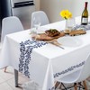 ausurme Table Cloth,Wipeable Tablecloth, PVC Plastic Rectangular Table Cover Protector,Waterproof