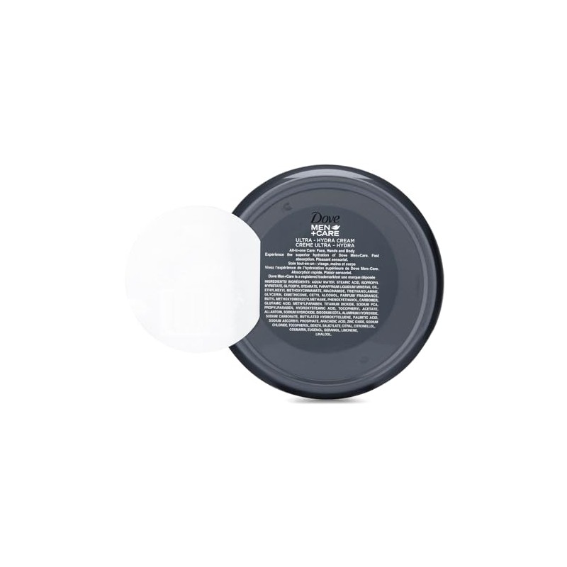 Dove Men+Care Ultra-Hydra Cream with 24 Hour Moisturization, 2.53 FL