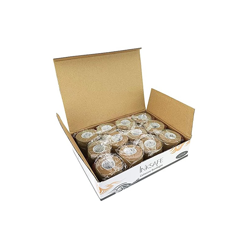Tan Self Adherent Cohesive Bandages 5cm x 4.5m Box of