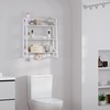 UTEX Bathroom Wall Shelf, Over Toilet Storage Shelf Organizer, 3-Tier