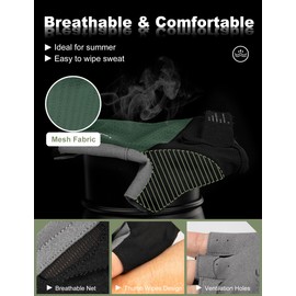 INBIKE Cycling Gloves MTB Mountain Bike Gloves Summer Haslbfinger Fingerless Men Women Cycling Non-Slip Shockproof Elastic Reflective Breathable Cycling Multifunctional IHC215 Green S