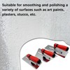 3 Pack Plaster Finishing Trowel Set, Polished Stainless Steel Paint