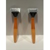 HARRY'S MEN'S RAZOR EMBER ORANGE 2 RAZOR HANDLES AND REFILLS