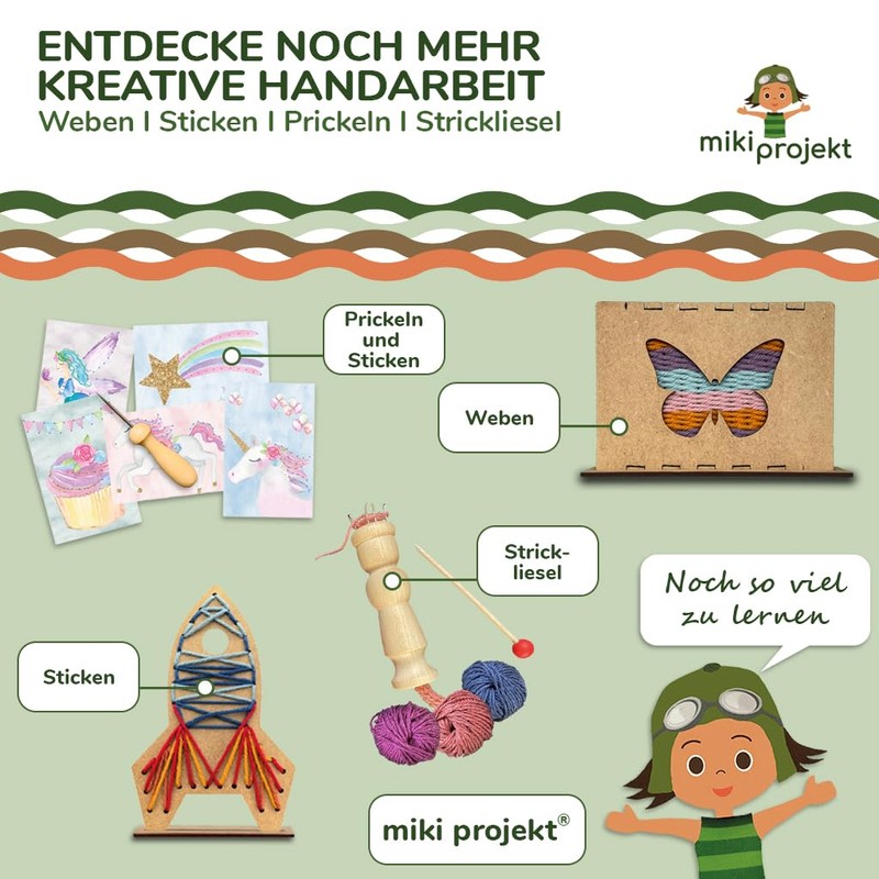 mikiprojekt® Round Loom for Children from 6 Years with Simple