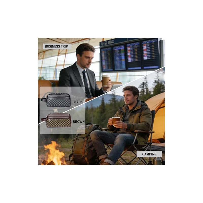Neceser de Viaje con Manija, Bolsa de Aseo Impermeable Gran