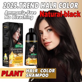 TOAE Herbal Hair Dye Shampoo for Men and Women, 3-in-1, Quick 15-Min Color, No Ammonia Gentle hair dye Haircare Fragrance Natural:_Wine