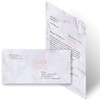 Writing Paper Sets Marble and Structure, Marble Lilac, 20 Sheets