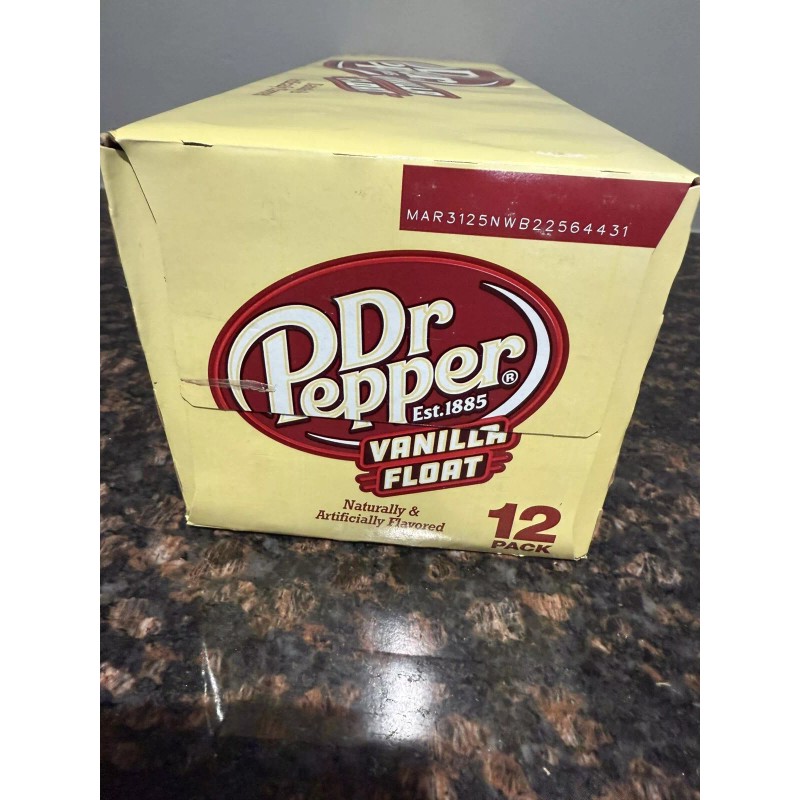 Dr Pepper Vanilla Float 12 Pack. Sealed Expires March 31