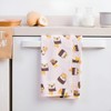Pearhead Cat Lover Tea Towels Set of 2, Cotton Kitchen