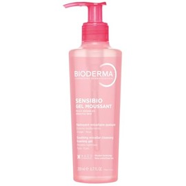 BIODERMA, Limpiador Facial, Sensibio Gel Moussant Micelar para Piel Sensible, Hidratación al instante, 200 ml