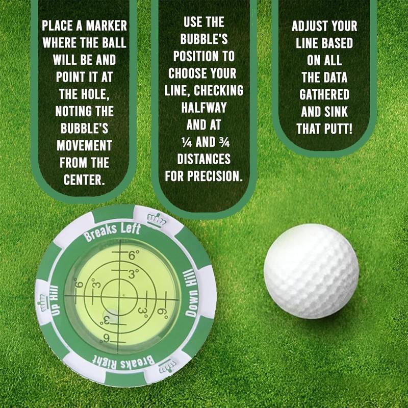 JISRKP Golf Ball Marker, Golf Marker, Golf Ball Markers for