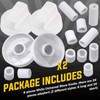 Seentech 8- Pack Control Knobs Replacement with 12 Adapters for