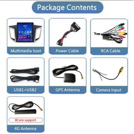 for Hyundai Creta ix25 Radio 2015-2019 Android 13 Car Stereo 9.7" Touchscreen Wireless Carplay Android Auto GPS Navigation with Free Reverse Camera 4+64G