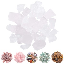 Rustark 1 lb Clear Quartz Stone 1'' Large A Grade Natural Crystals Raw Rough Stones for Reiki Crystal Healing,Cabbing,Tumbling,Cutting,Lapidary,Polishing