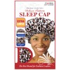 DONNA Deluxe Pattern Sleep Cap Hair Sleep Shower Cap Bonnet Bonnet for Sleeping Hat WHITE LEOPARD