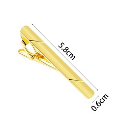 YIHECWY 2Pcs Metal Tie Clips for Men Tie Bar Pinch Clips Tie Bar Clip Set Men's Tie Accessories Skinny Tie Bar Necktie Pinch Clip