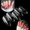 FITDON Pack of 240 Almond Nails Tips, Medium Full Cover
