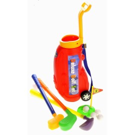 azimporter Deluxe Toy Golf Set For Kids With Easy Storage (Red)