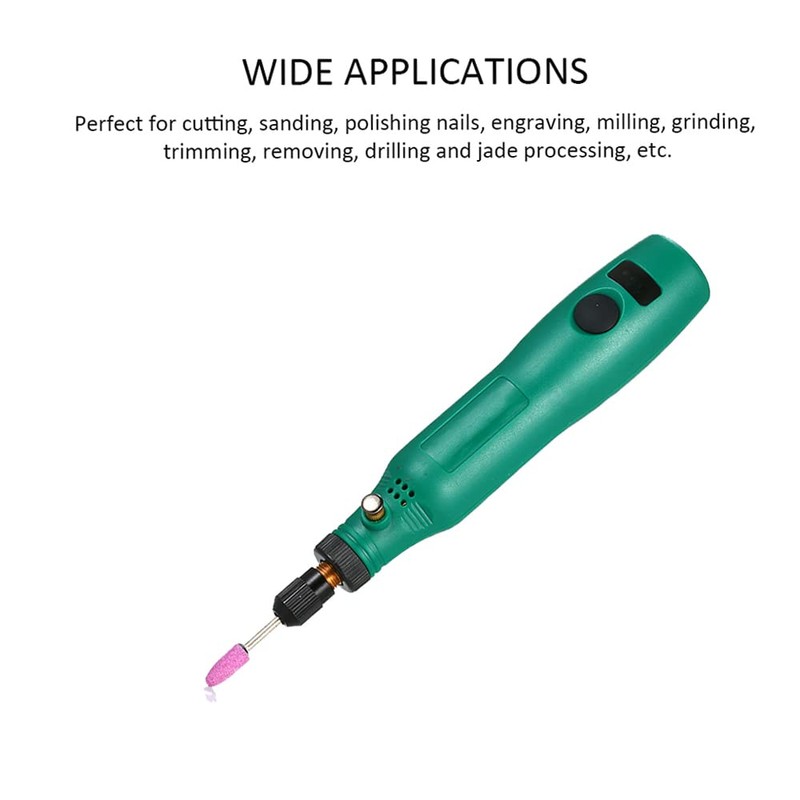 Domary 3.7V 1.2W Mini Electric Grinder Set Cordless Mini Handle