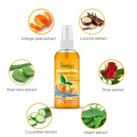 KAZIMA Orange Peel Face Mist Toner for Skin Whitening | Acne free | Refreshing Skin | Glowing Skin, 100 ml