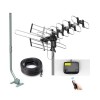 Digital Antenna CeKay Outdoor Digital Amplified HDTV Antenna, 360° Controllable Rotating