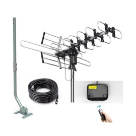 Digital Antenna CeKay Outdoor Digital Amplified HDTV Antenna, 360° Controllable Rotating