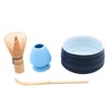 ANCLLO 4 Piece Japanese Matcha Tea Set,Whisk/Bowl/Holder/Bamboo Spoon for Traditional