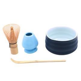 ANCLLO 4 Piece Japanese Matcha Tea Set,Whisk/Bowl/Holder/Bamboo Spoon for Traditional Japanese Tea Ceremony #2